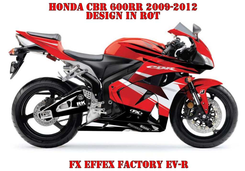 EV-R Rot für Honda CBR 600RR 2009-2012